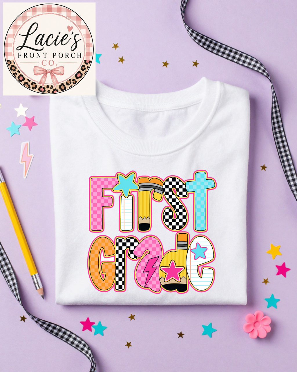 Retro Doodle Back to School Grade Shirts